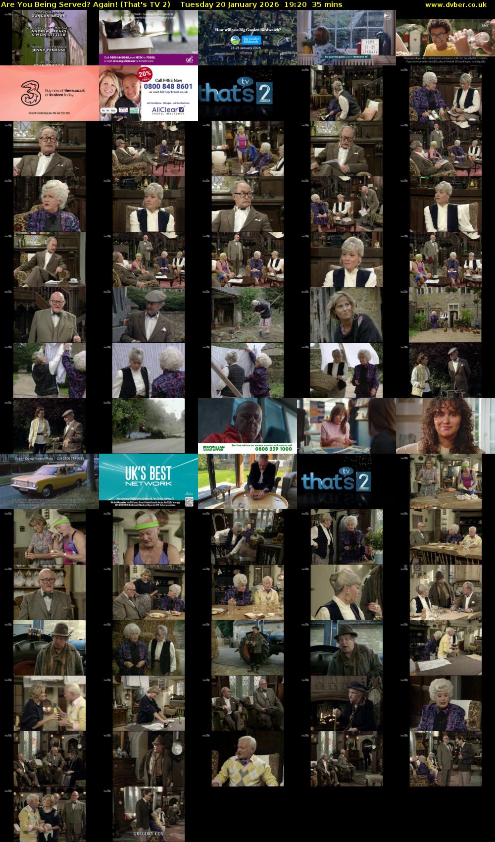 Are You Being Served? Again! (That's TV 2) Tuesday 20 January 2026 19:20 - 19:55