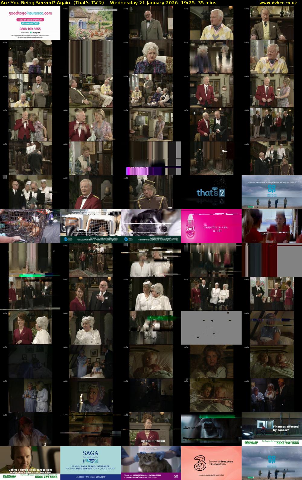 Are You Being Served? Again! (That's TV 2) Wednesday 21 January 2026 19:25 - 20:00
