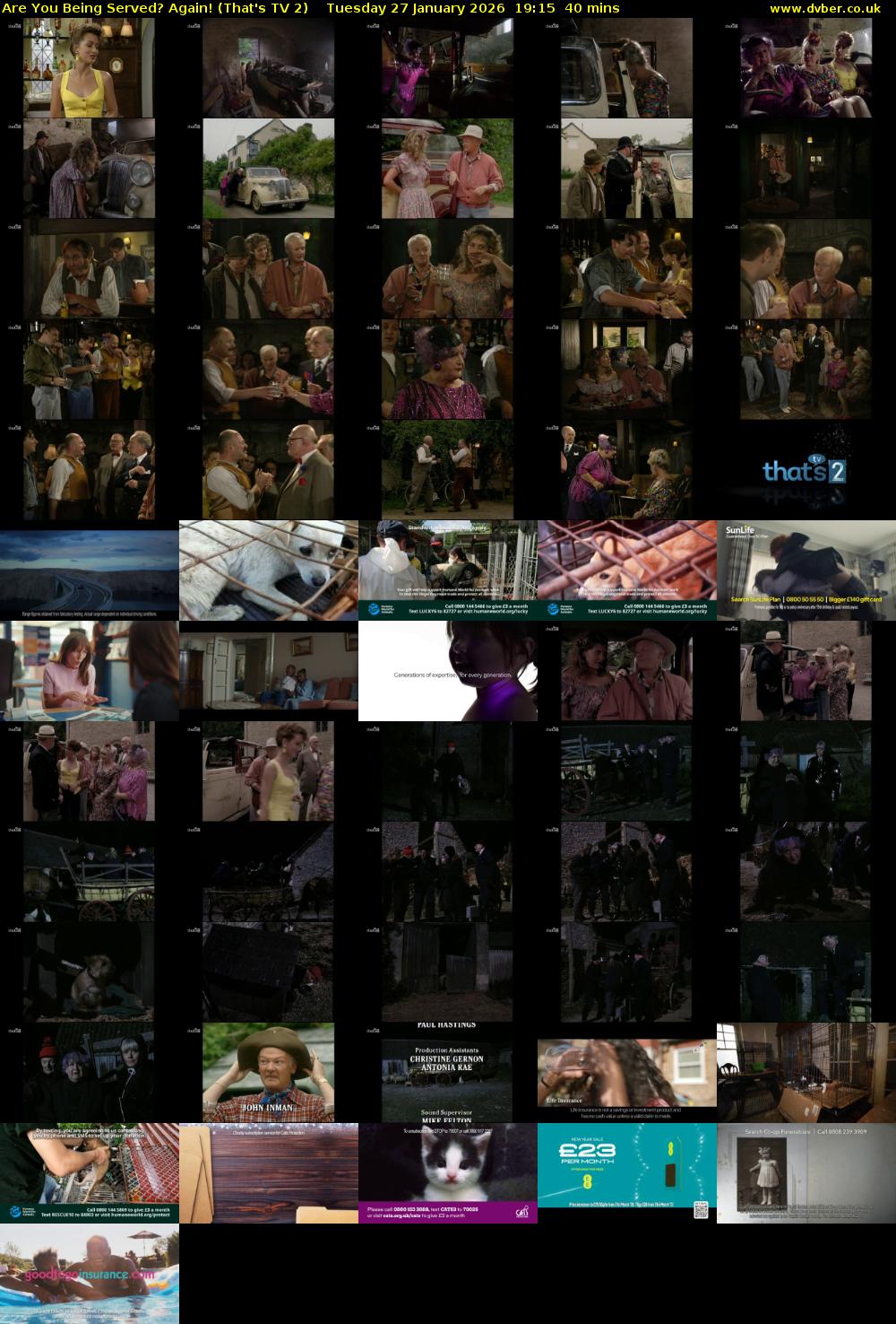 Are You Being Served? Again! (That's TV 2) Tuesday 27 January 2026 19:15 - 19:55