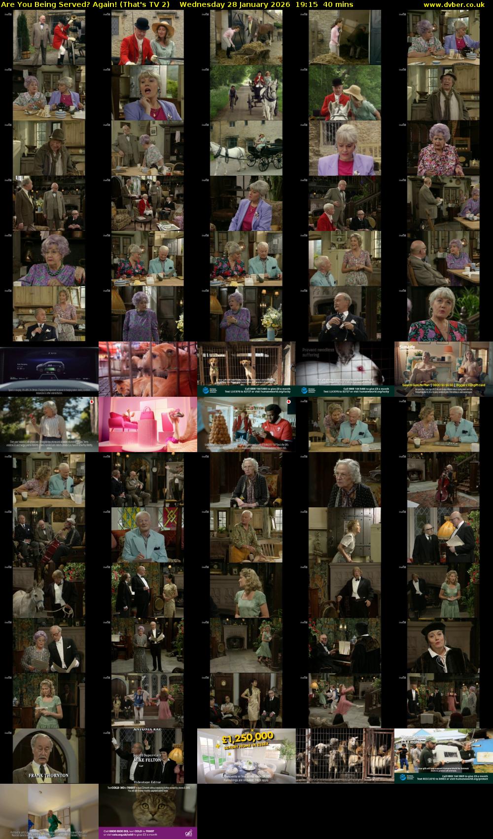 Are You Being Served? Again! (That's TV 2) Wednesday 28 January 2026 19:15 - 19:55