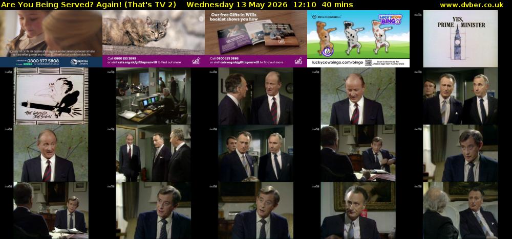 Are You Being Served? Again! (That's TV 2) Wednesday 13 May 2026 12:10 - 12:50