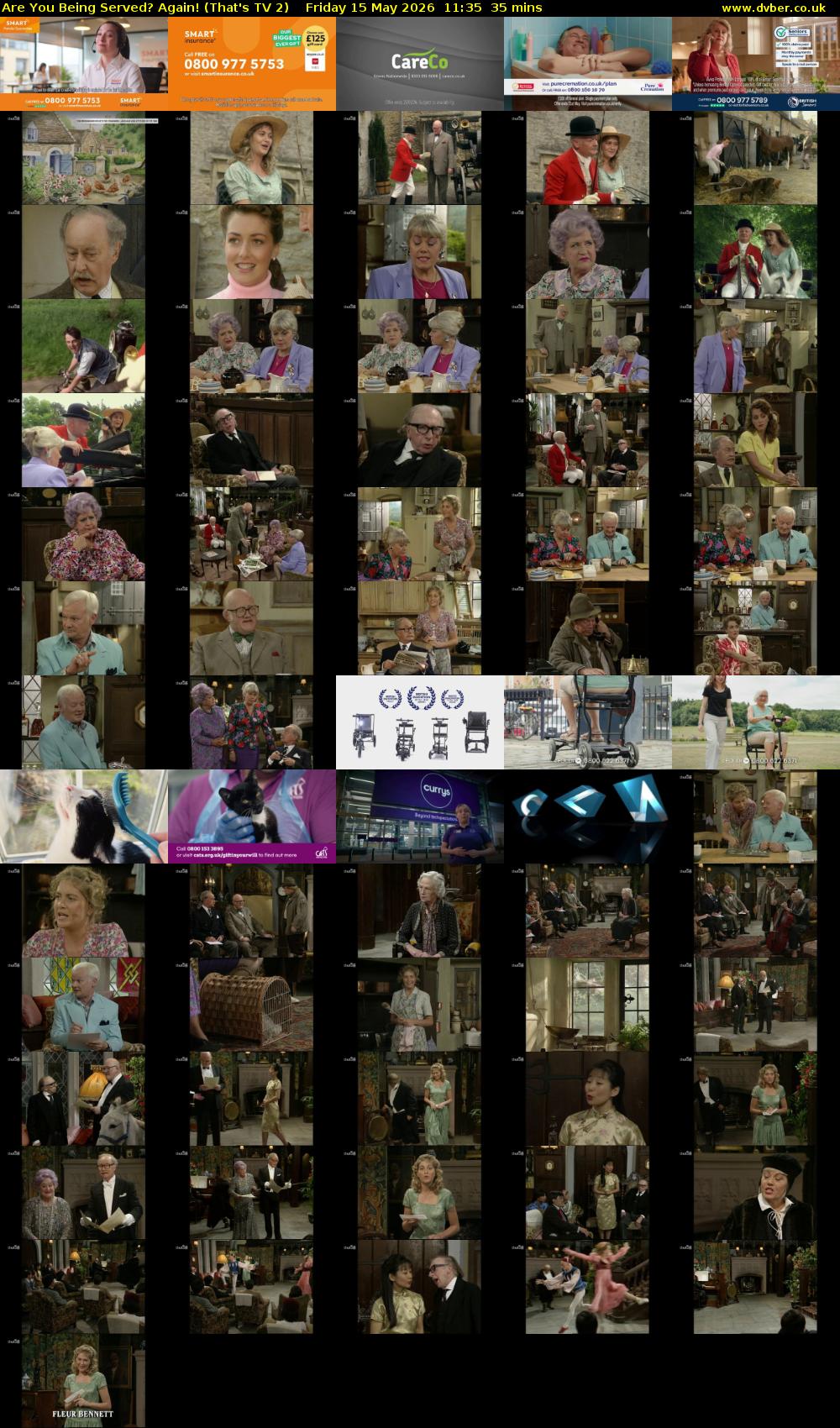 Are You Being Served? Again! (That's TV 2) Friday 15 May 2026 11:35 - 12:10