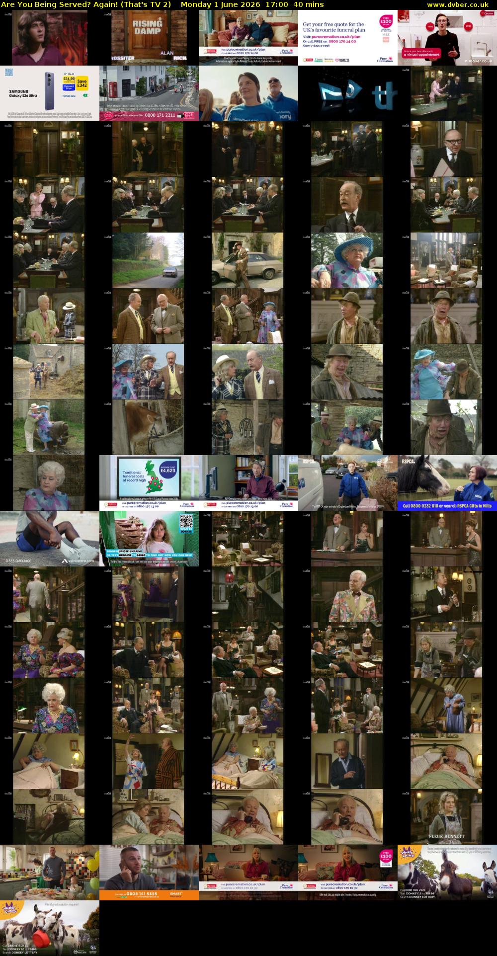 Are You Being Served? Again! (That's TV 2) Monday 1 June 2026 17:00 - 17:40