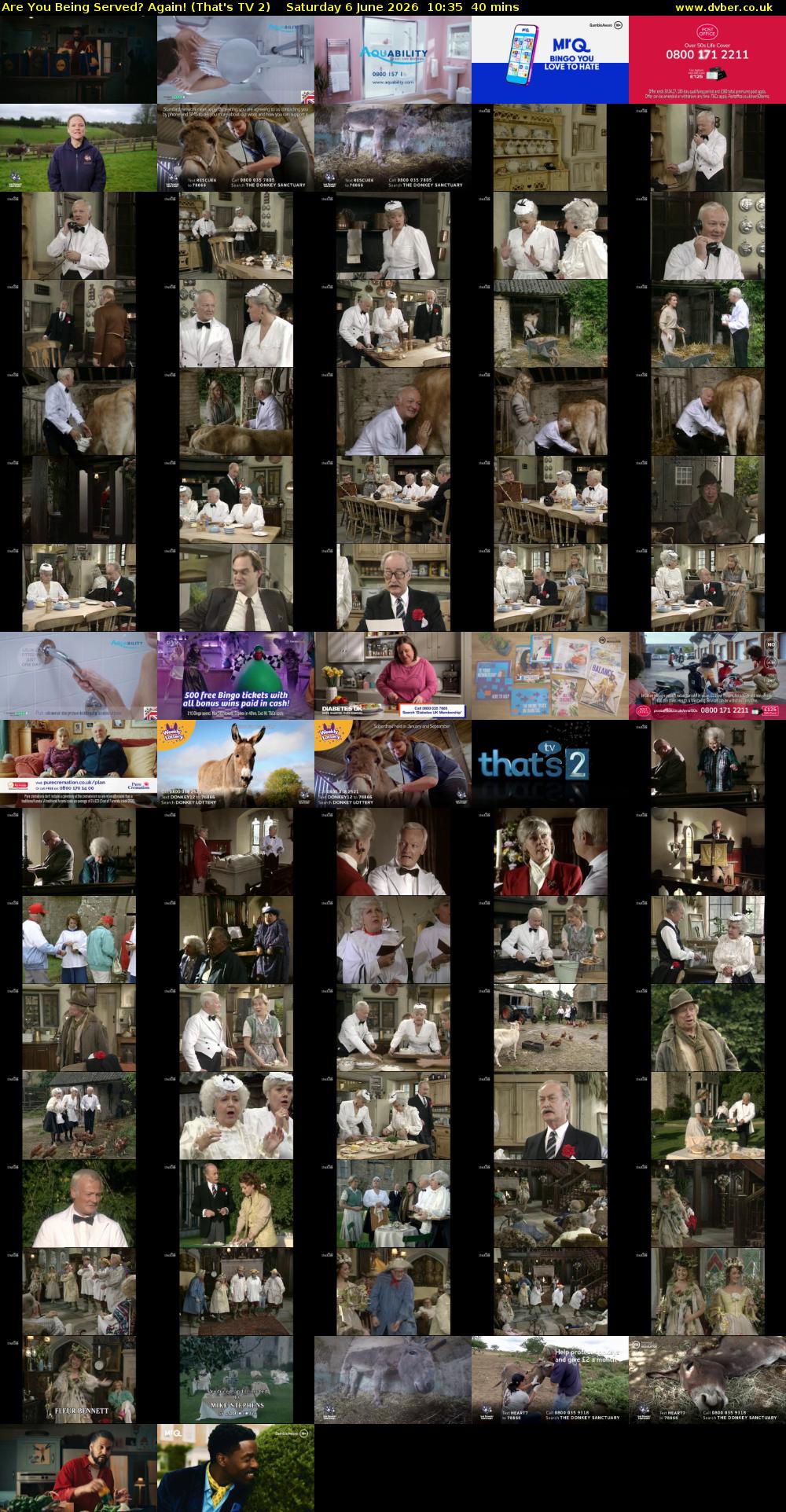 Are You Being Served? Again! (That's TV 2) Saturday 6 June 2026 10:35 - 11:15
