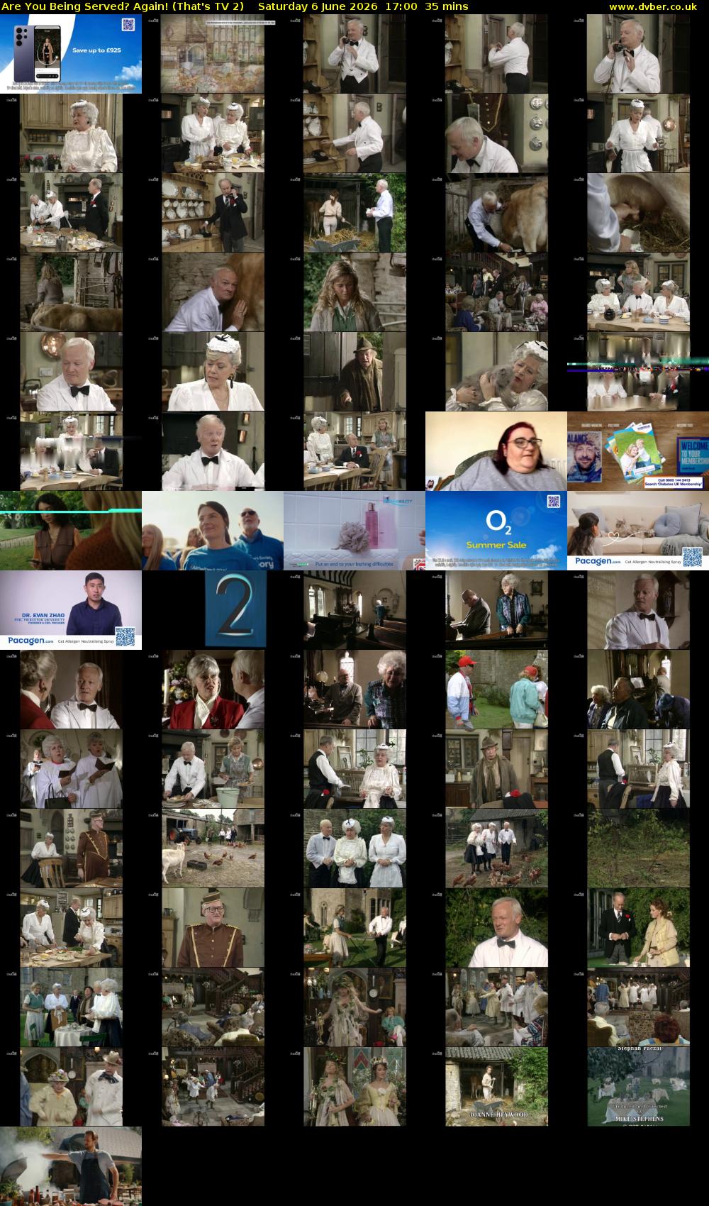Are You Being Served? Again! (That's TV 2) Saturday 6 June 2026 17:00 - 17:35