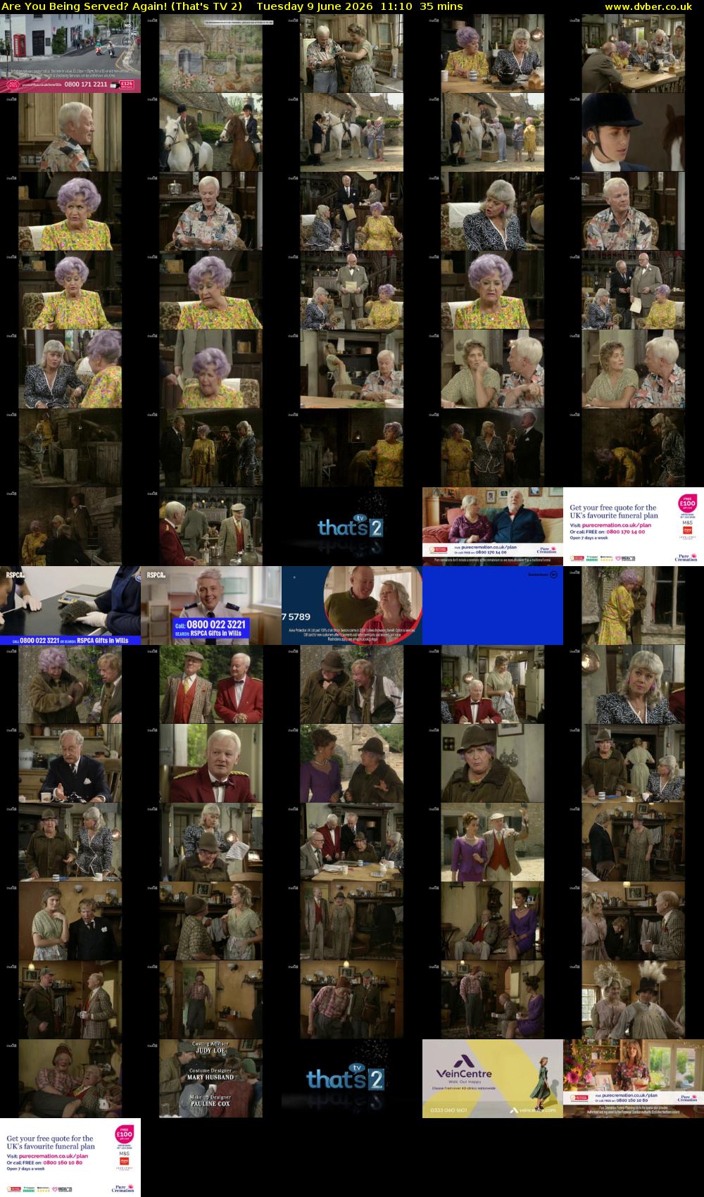 Are You Being Served? Again! (That's TV 2) Tuesday 9 June 2026 11:10 - 11:45