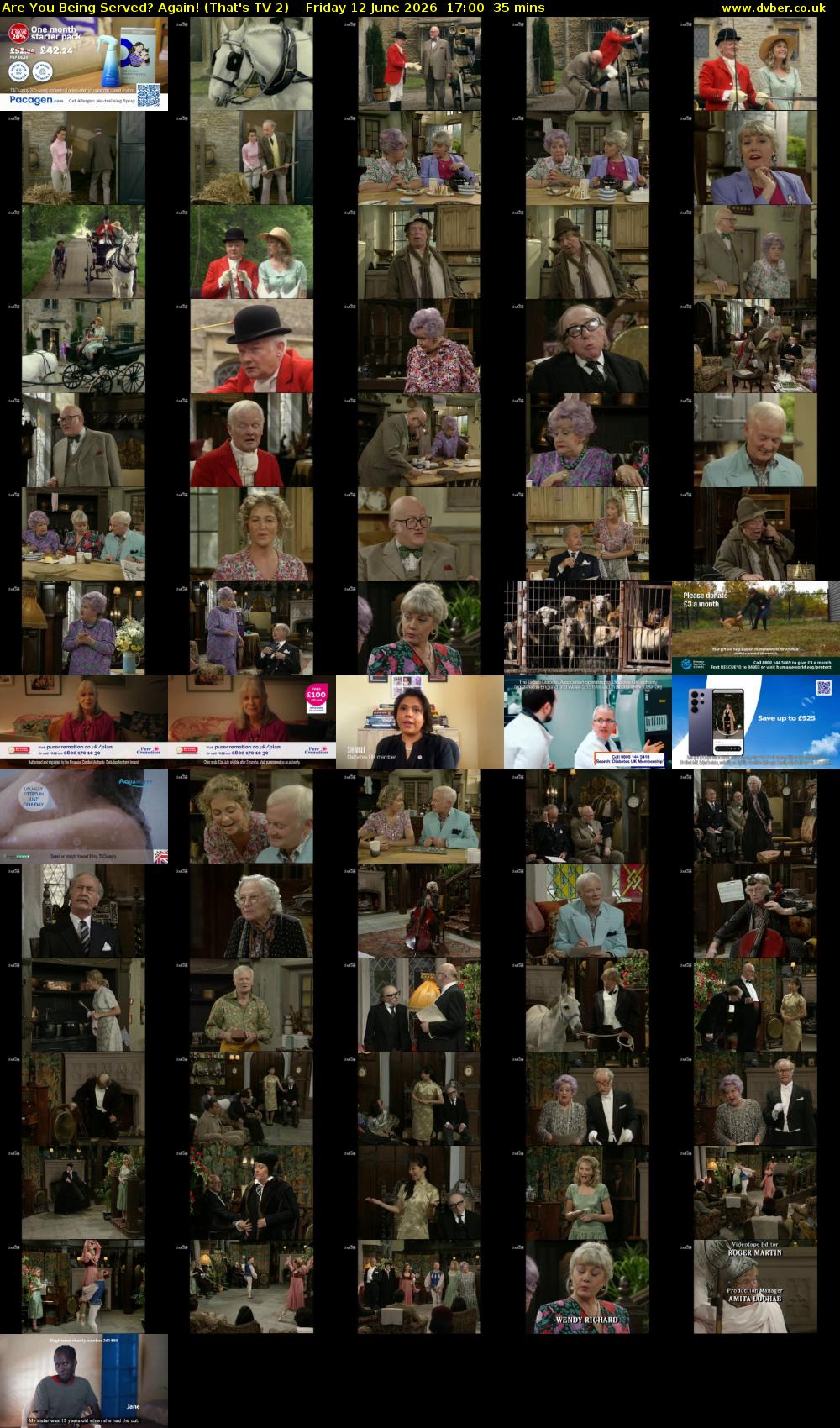 Are You Being Served? Again! (That's TV 2) Friday 12 June 2026 17:00 - 17:35