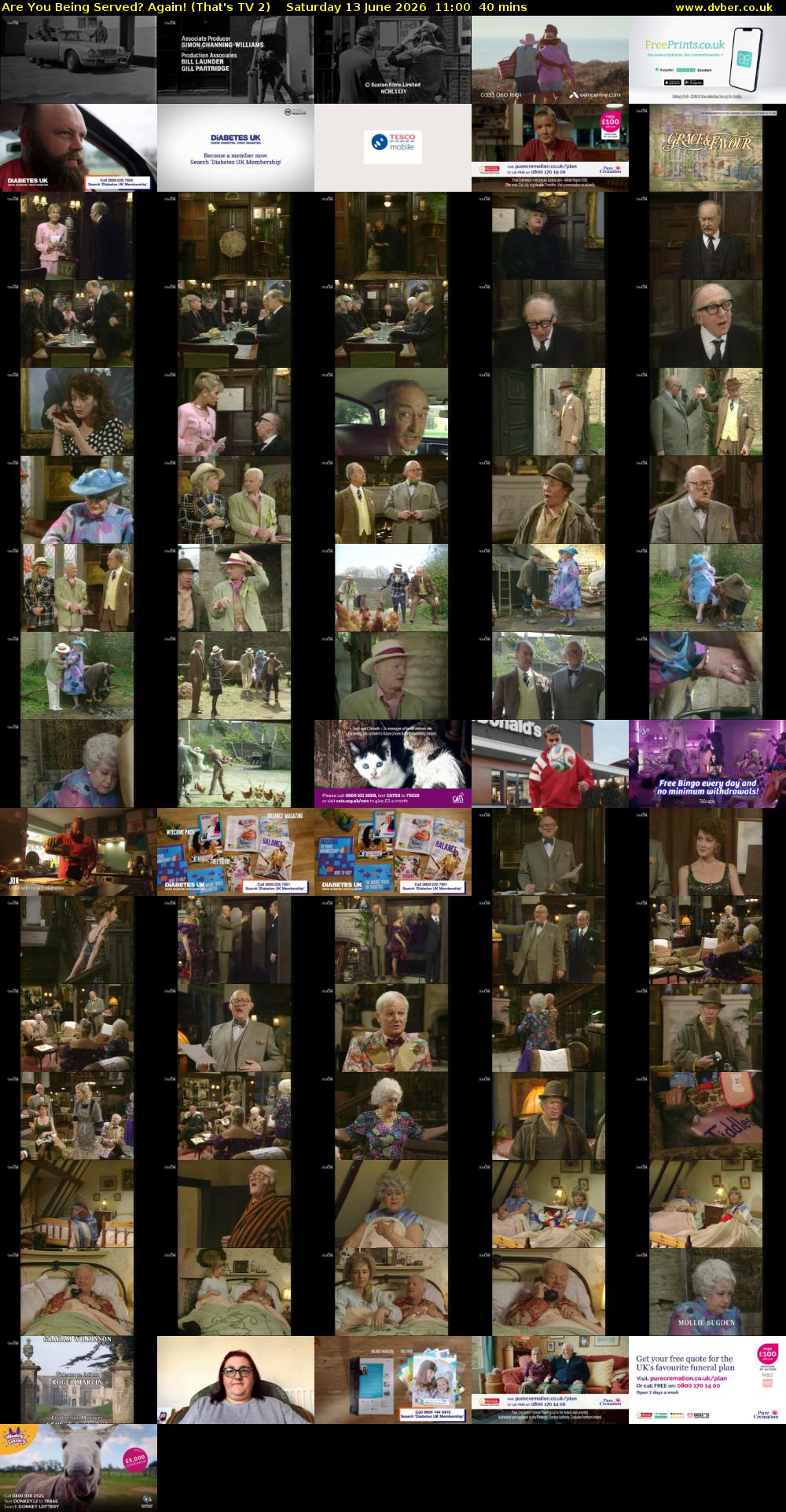 Are You Being Served? Again! (That's TV 2) Saturday 13 June 2026 11:00 - 11:40