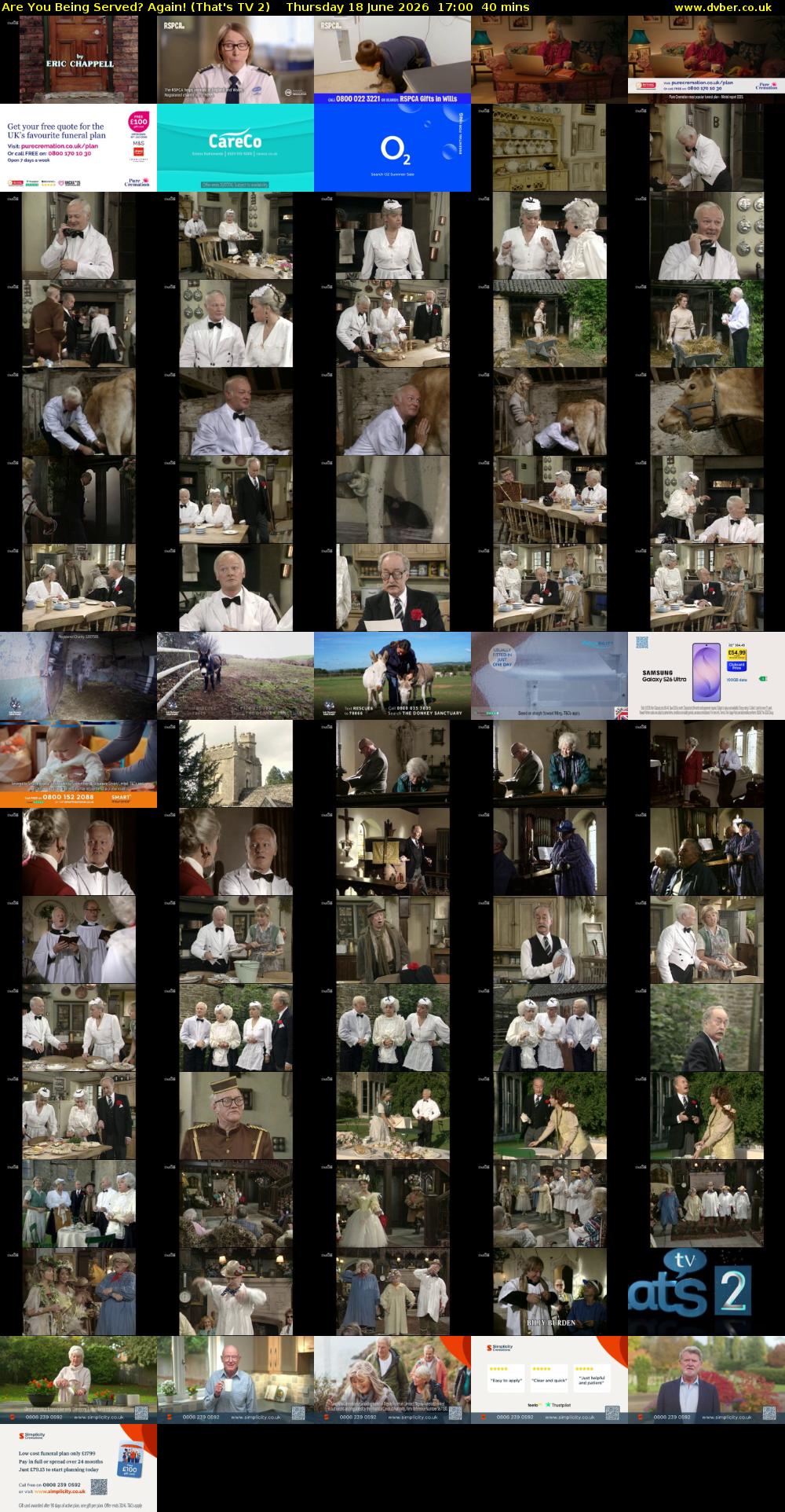 Are You Being Served? Again! (That's TV 2) Thursday 18 June 2026 17:00 - 17:40