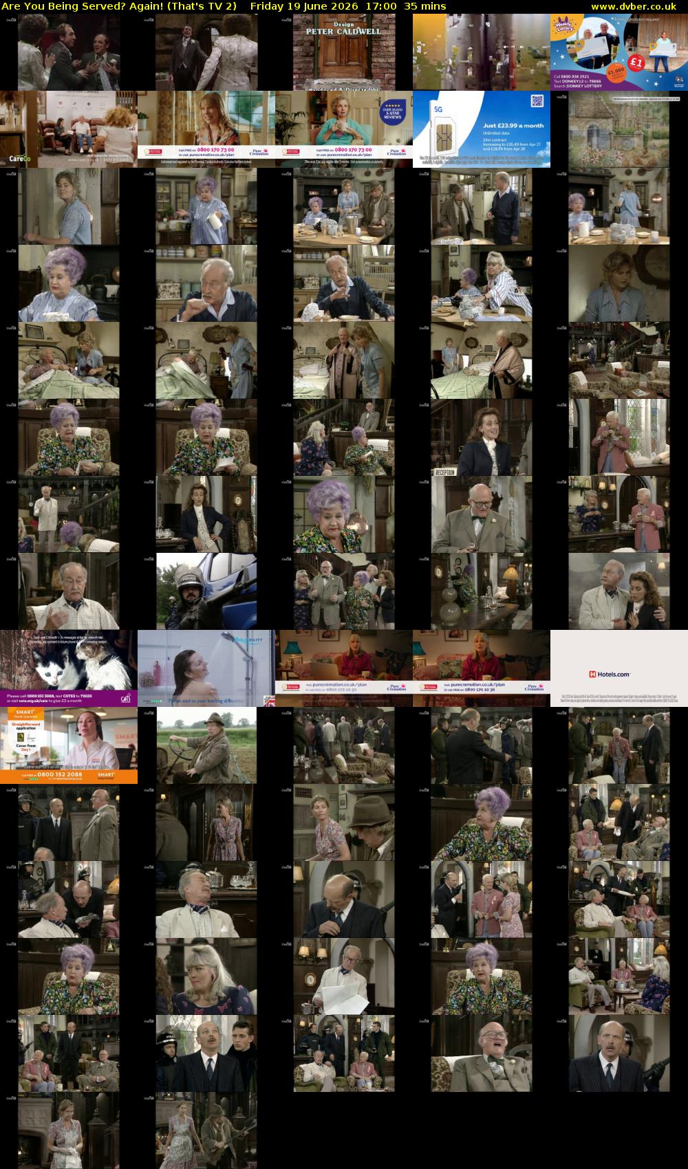 Are You Being Served? Again! (That's TV 2) Friday 19 June 2026 17:00 - 17:35