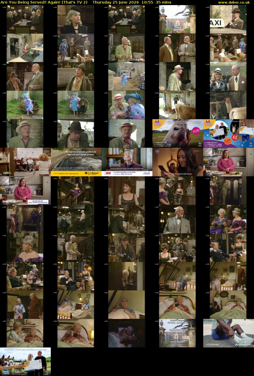 Are You Being Served? Again! (That's TV 2) Thursday 25 June 2026 10:55 - 11:30