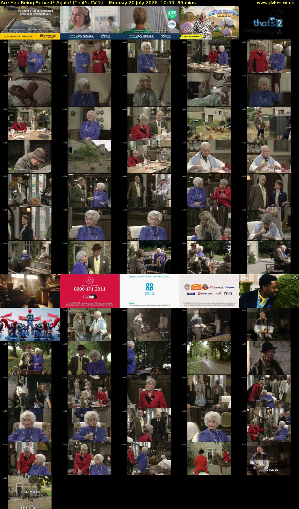 Are You Being Served? Again! (That's TV 2) Monday 20 July 2026 10:50 - 11:25
