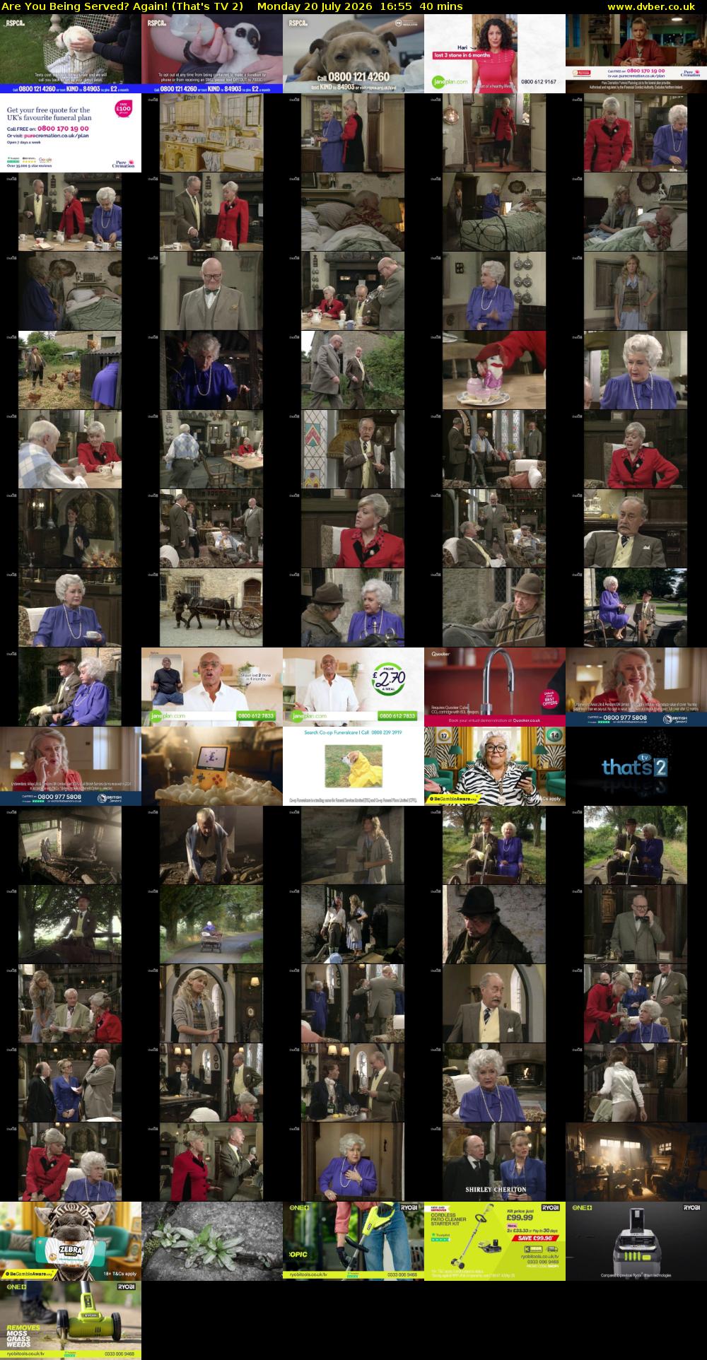 Are You Being Served? Again! (That's TV 2) Monday 20 July 2026 16:55 - 17:35