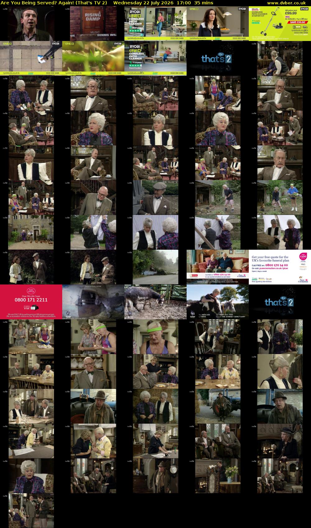 Are You Being Served? Again! (That's TV 2) Wednesday 22 July 2026 17:00 - 17:35