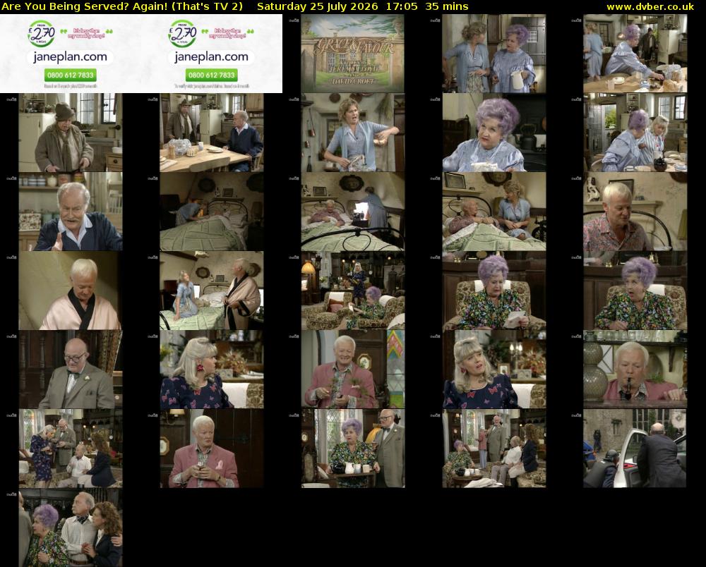 Are You Being Served? Again! (That's TV 2) Saturday 25 July 2026 17:05 - 17:40