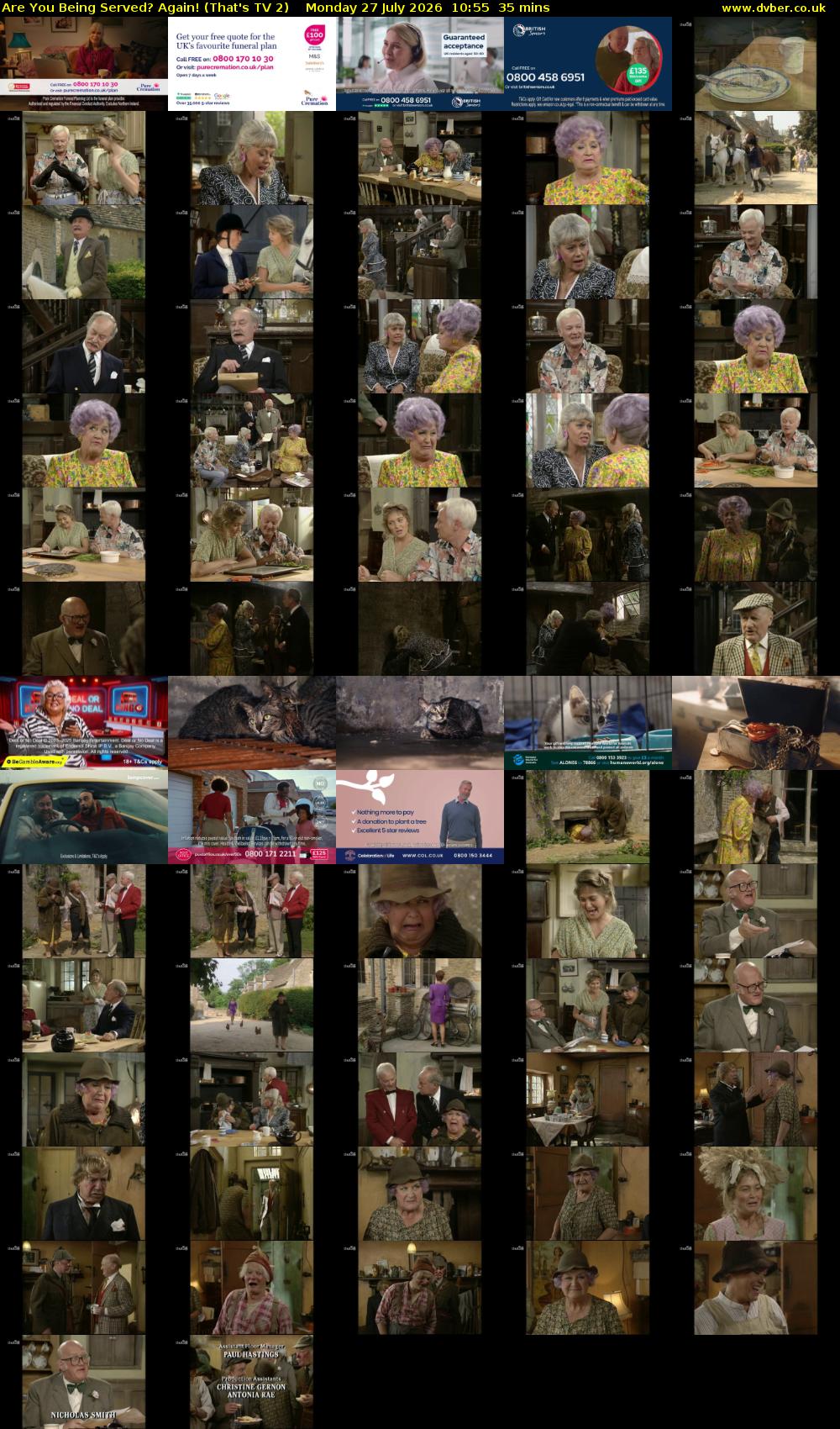 Are You Being Served? Again! (That's TV 2) Monday 27 July 2026 10:55 - 11:30