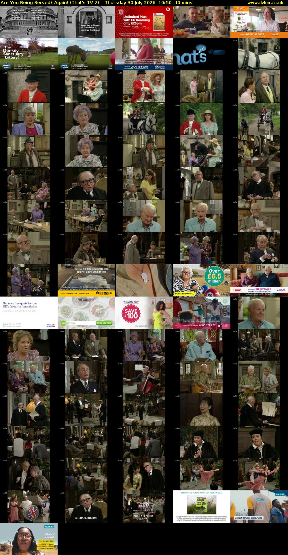 Are You Being Served? Again! (That's TV 2) Thursday 30 July 2026 10:50 - 11:30