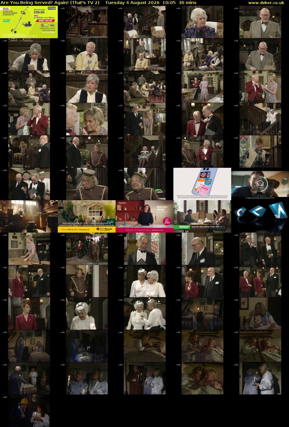 Are You Being Served? Again! (That's TV 2) Tuesday 4 August 2026 10:05 - 10:35
