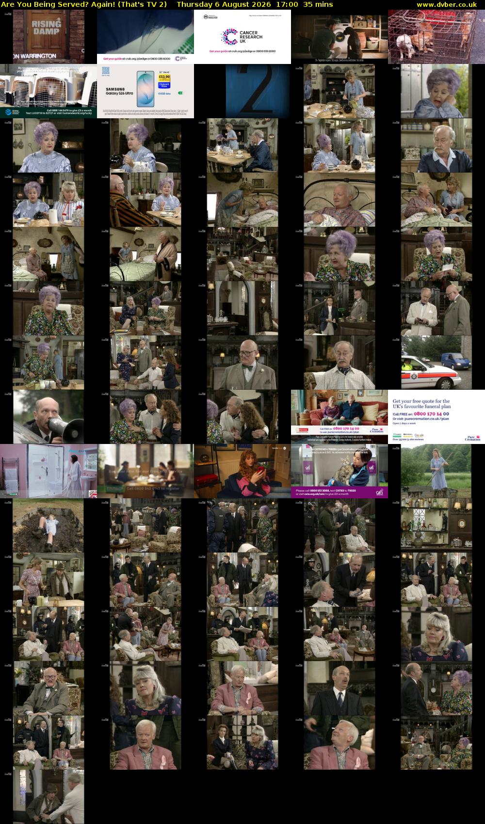 Are You Being Served? Again! (That's TV 2) Thursday 6 August 2026 17:00 - 17:35