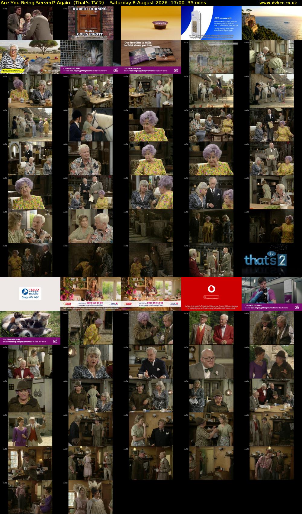 Are You Being Served? Again! (That's TV 2) Saturday 8 August 2026 17:00 - 17:35