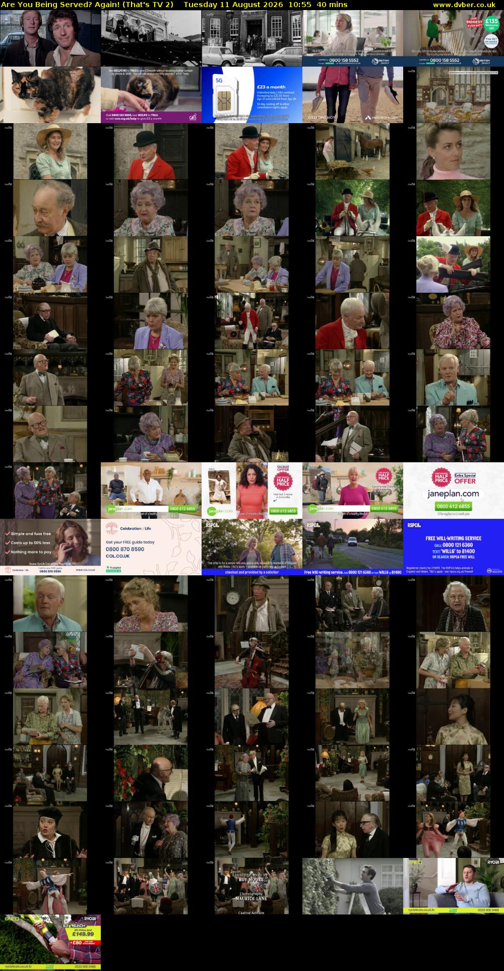 Are You Being Served? Again! (That's TV 2) Tuesday 11 August 2026 10:55 - 11:35