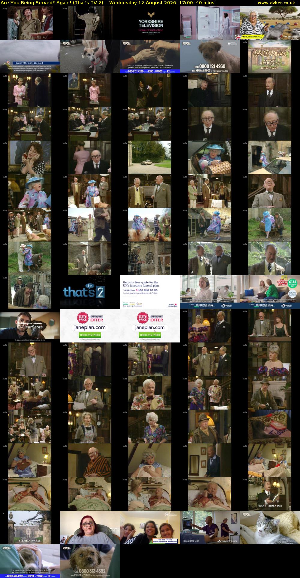Are You Being Served? Again! (That's TV 2) Wednesday 12 August 2026 17:00 - 17:40