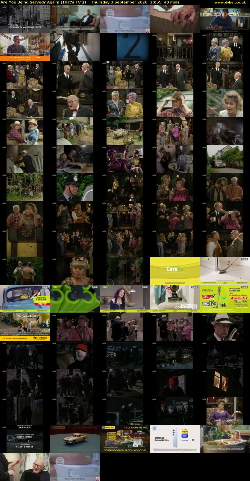 Are You Being Served? Again! (That's TV 2) Thursday 3 September 2026 10:55 - 11:35