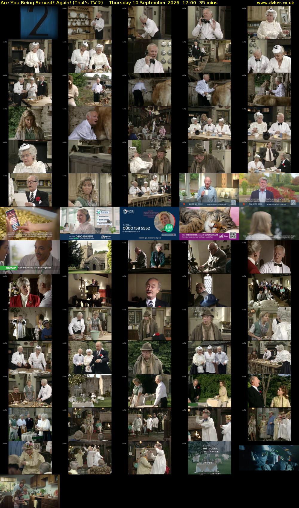 Are You Being Served? Again! (That's TV 2) Thursday 10 September 2026 17:00 - 17:35