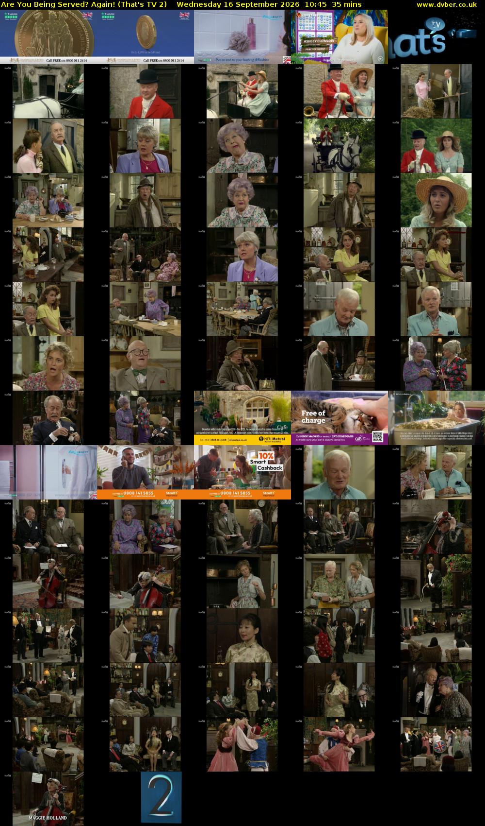 Are You Being Served? Again! (That's TV 2) Wednesday 16 September 2026 10:45 - 11:20