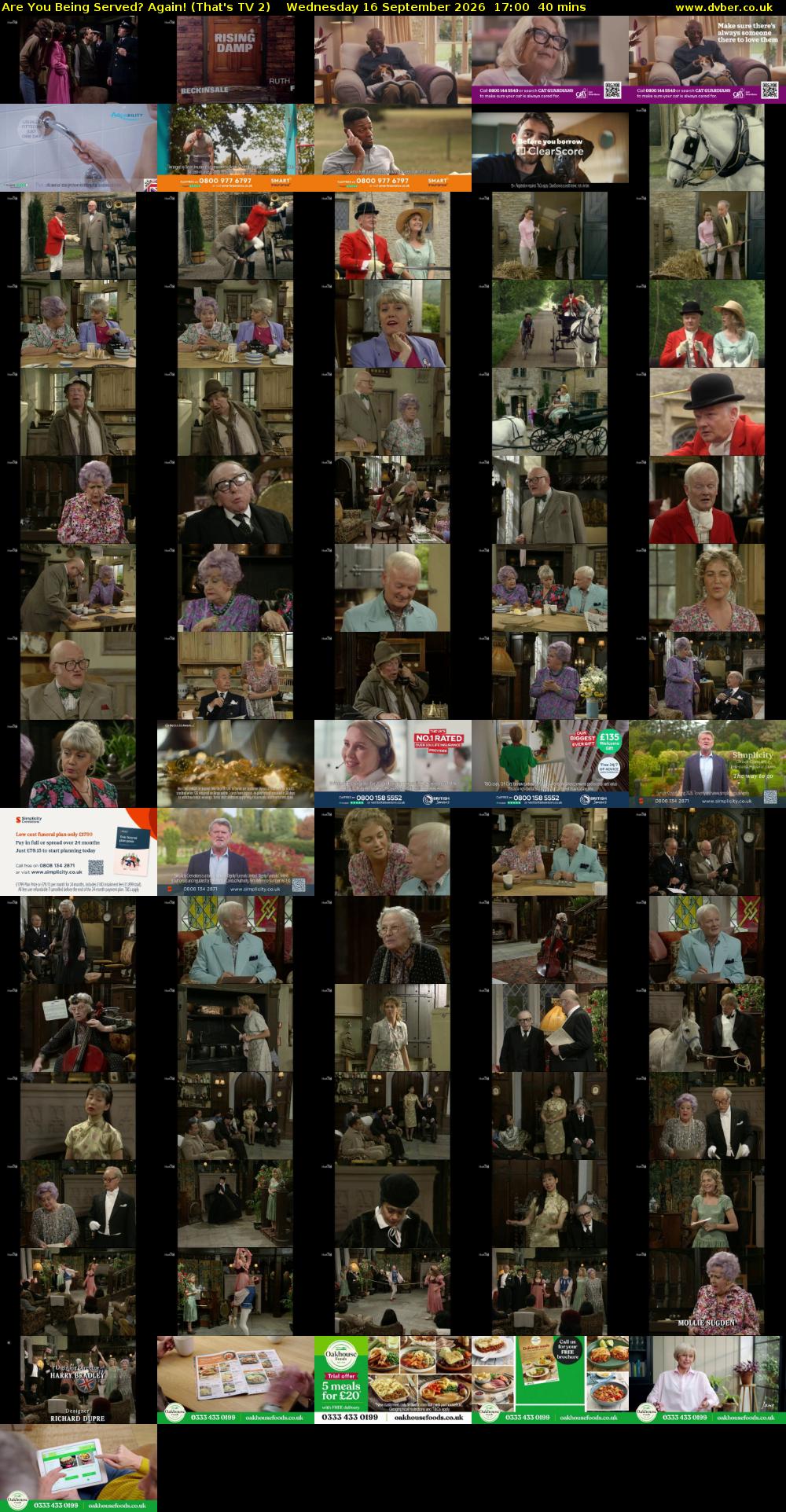 Are You Being Served? Again! (That's TV 2) Wednesday 16 September 2026 17:00 - 17:40