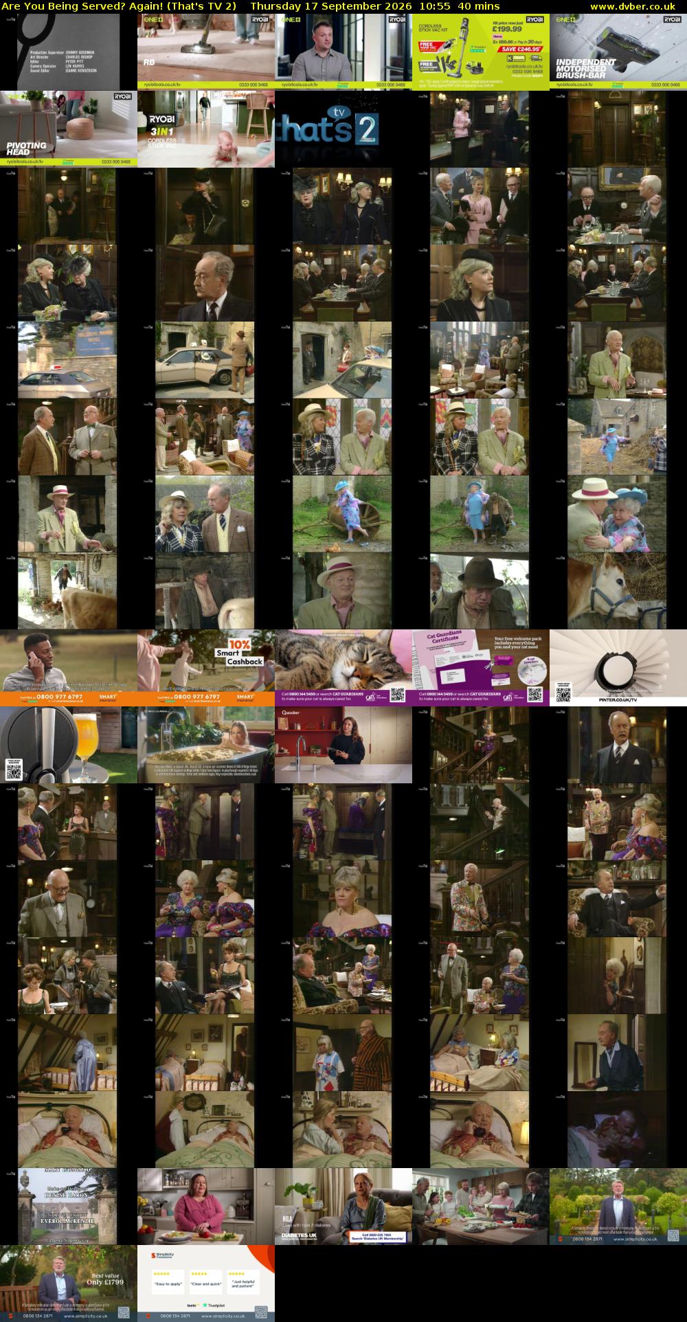 Are You Being Served? Again! (That's TV 2) Thursday 17 September 2026 10:55 - 11:35