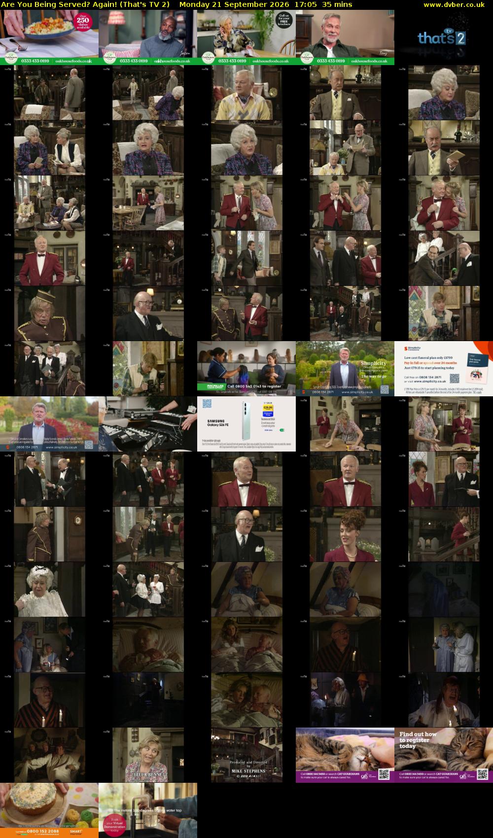 Are You Being Served? Again! (That's TV 2) Monday 21 September 2026 17:05 - 17:40
