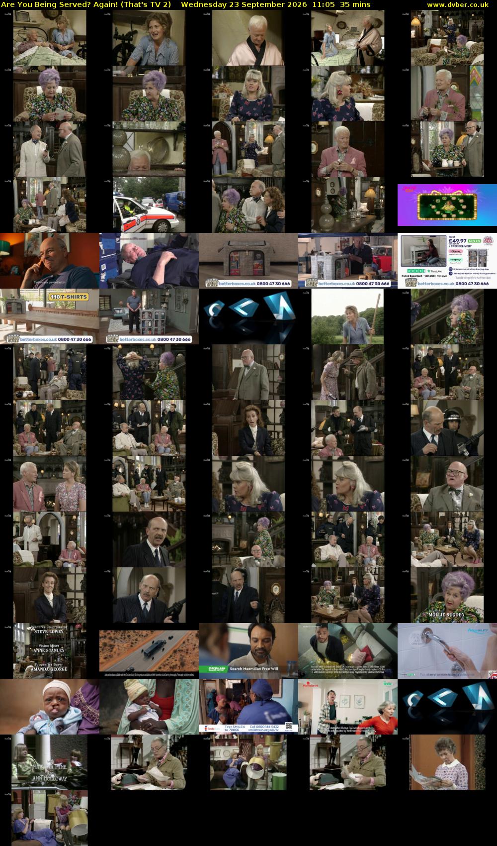 Are You Being Served? Again! (That's TV 2) Wednesday 23 September 2026 11:05 - 11:40