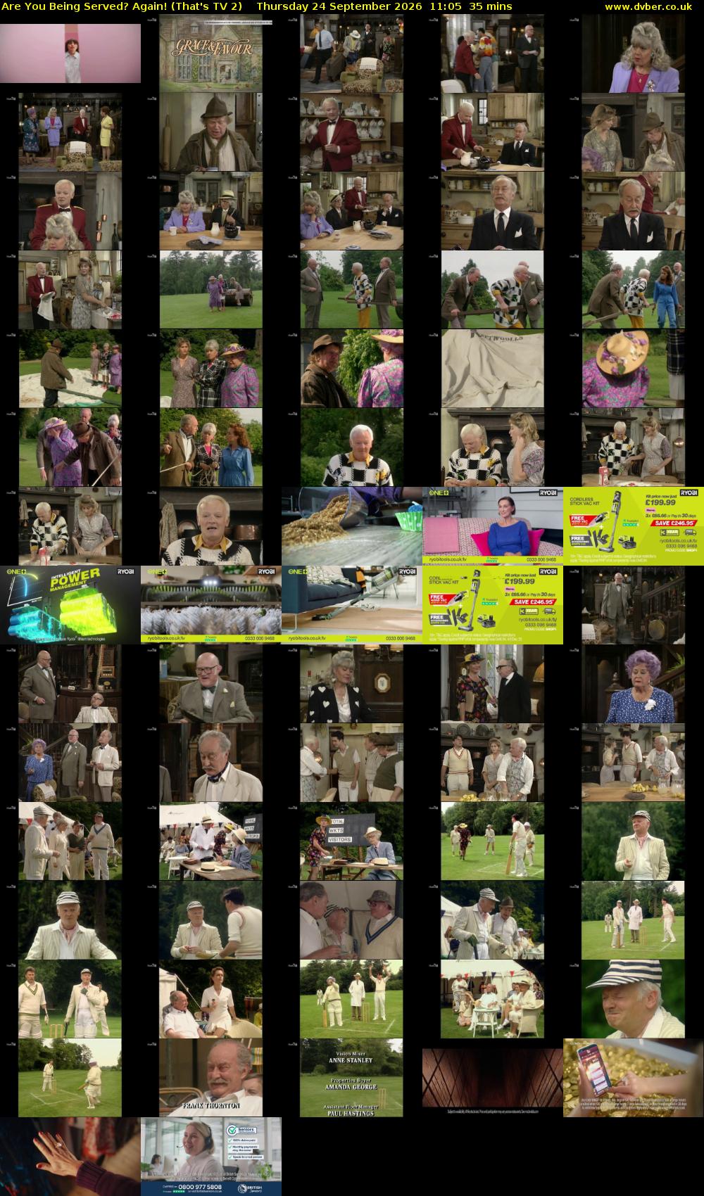 Are You Being Served? Again! (That's TV 2) Thursday 24 September 2026 11:05 - 11:40
