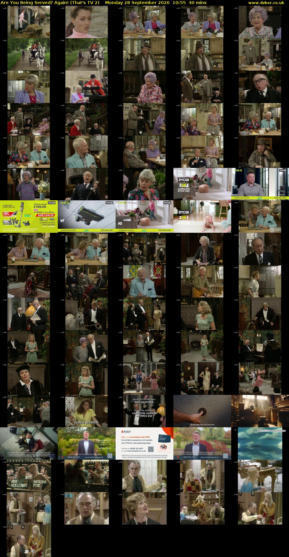 Are You Being Served? Again! (That's TV 2) Monday 28 September 2026 10:55 - 11:35