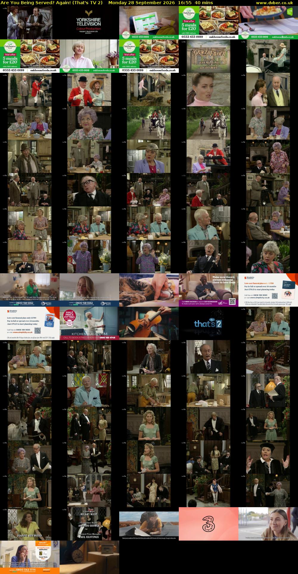 Are You Being Served? Again! (That's TV 2) Monday 28 September 2026 16:55 - 17:35