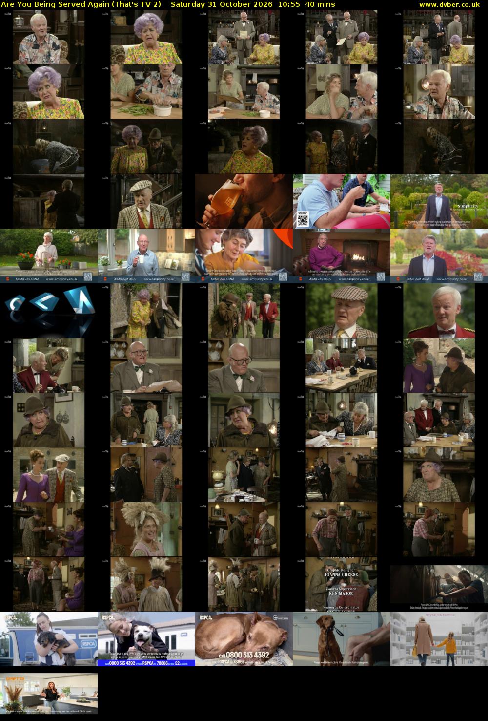 Are You Being Served Again (That's TV 2) Saturday 31 October 2026 10:55 - 11:35