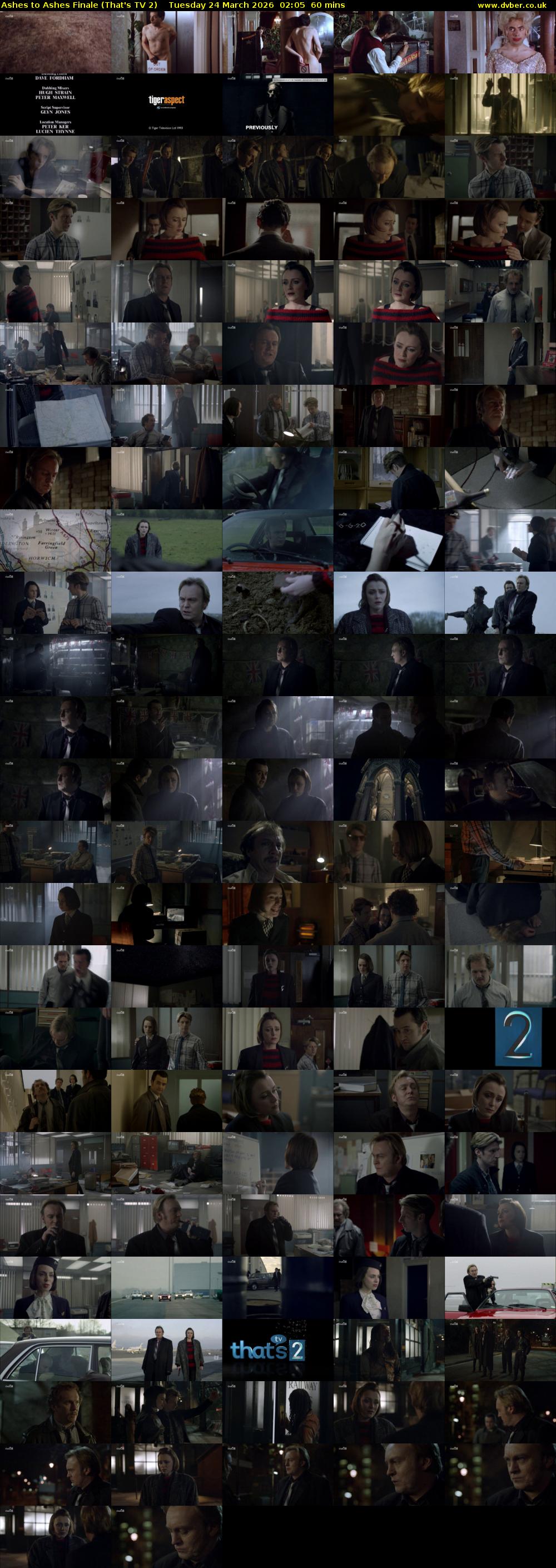 Ashes to Ashes Finale (That's TV 2) Tuesday 24 March 2026 02:05 - 03:05