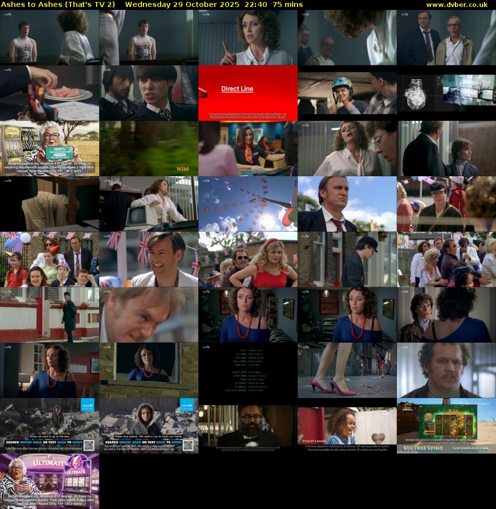 Ashes to Ashes (That's TV 2) Wednesday 29 October 2025 22:40 - 23:55