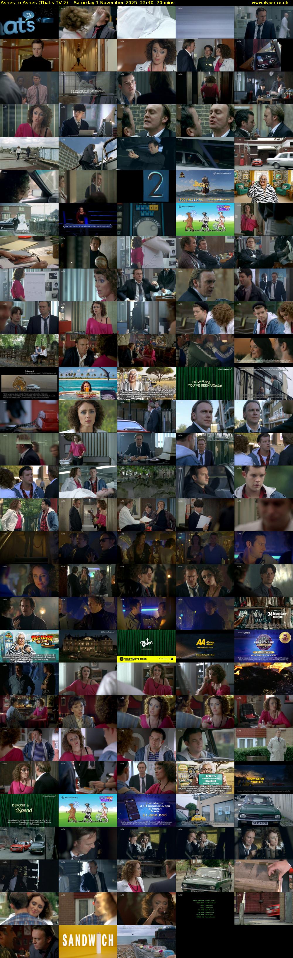 Ashes to Ashes (That's TV 2) Saturday 1 November 2025 22:40 - 23:50