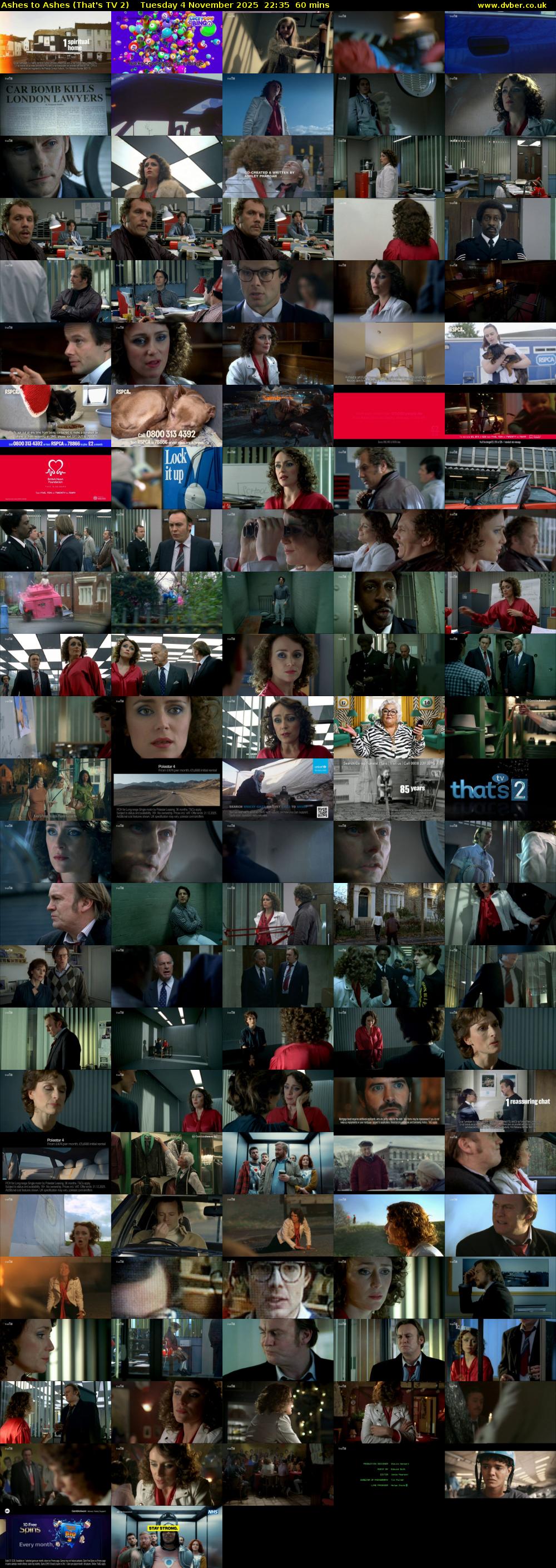 Ashes to Ashes (That's TV 2) Tuesday 4 November 2025 22:35 - 23:35