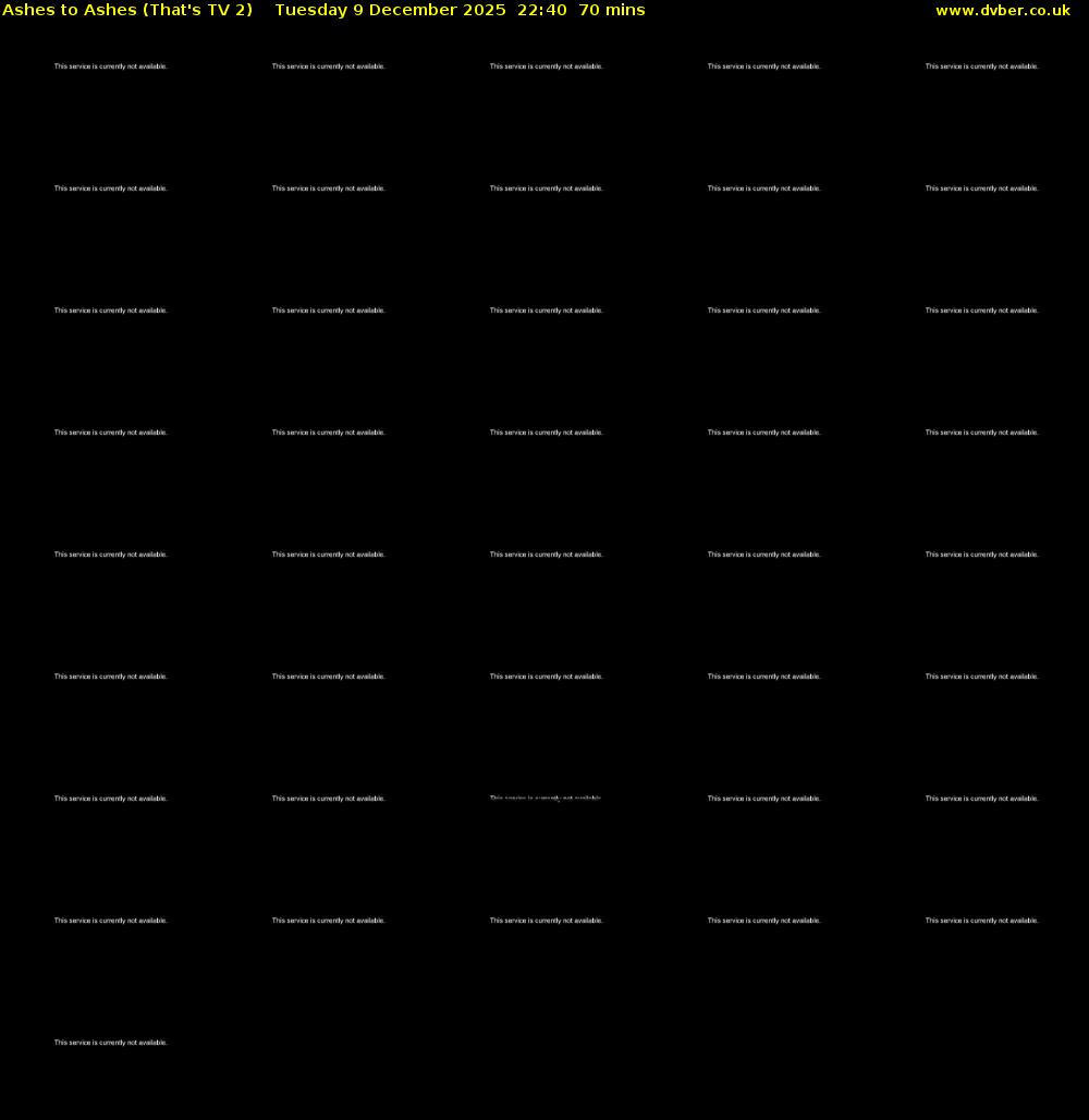 Ashes to Ashes (That's TV 2) Tuesday 9 December 2025 22:40 - 23:50