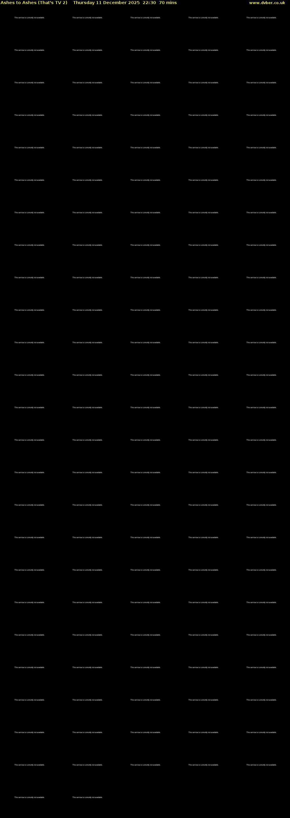 Ashes to Ashes (That's TV 2) Thursday 11 December 2025 22:30 - 23:40