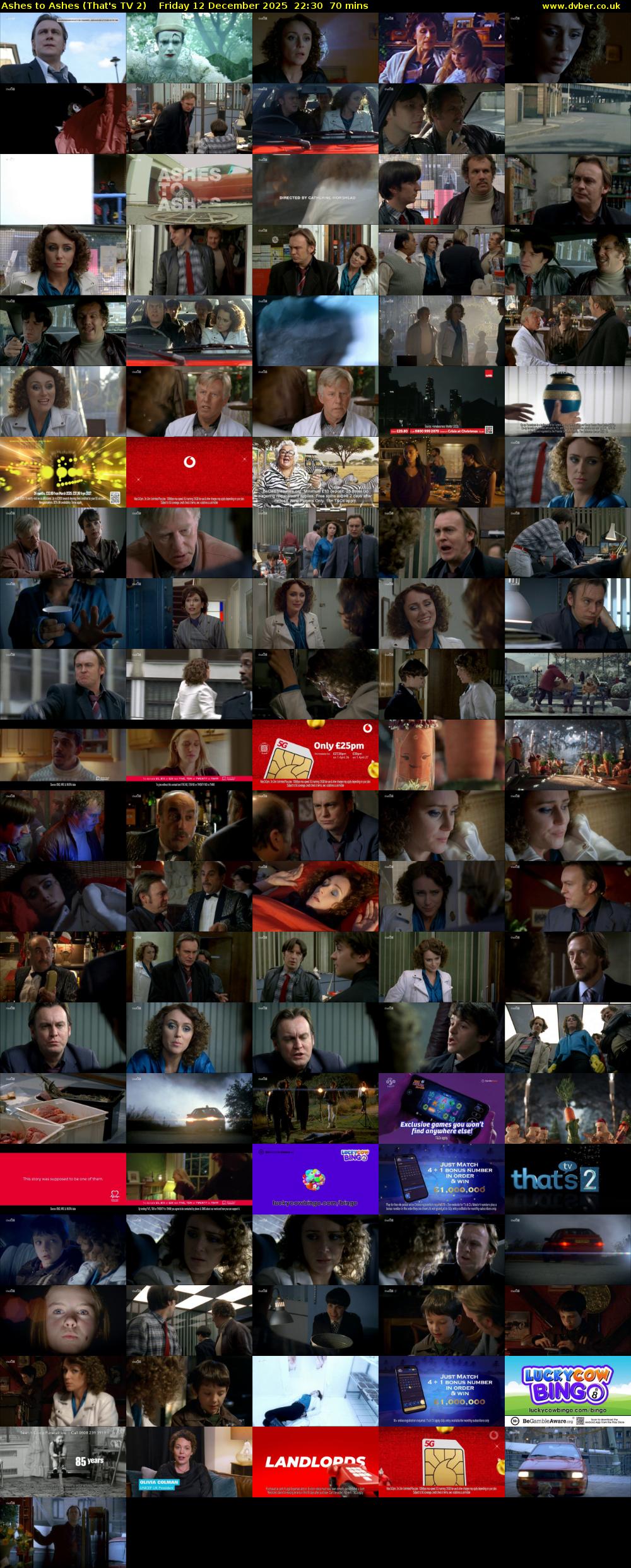 Ashes to Ashes (That's TV 2) Friday 12 December 2025 22:30 - 23:40