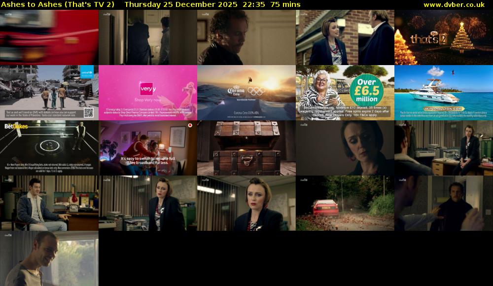 Ashes to Ashes (That's TV 2) Thursday 25 December 2025 22:35 - 23:50