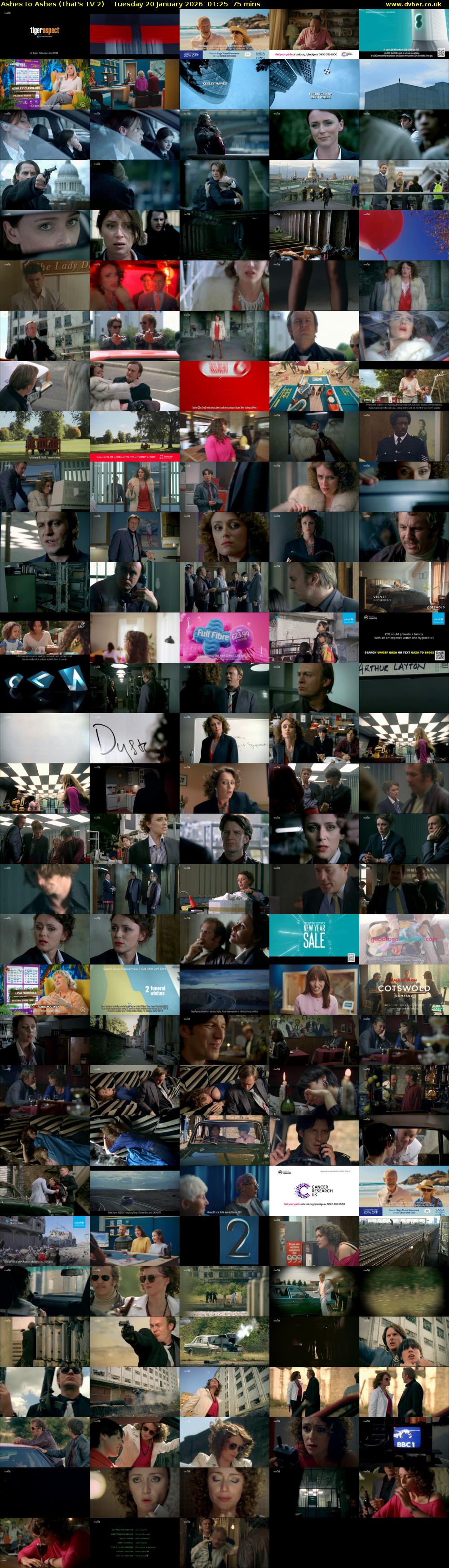 Ashes to Ashes (That's TV 2) Tuesday 20 January 2026 01:25 - 02:40