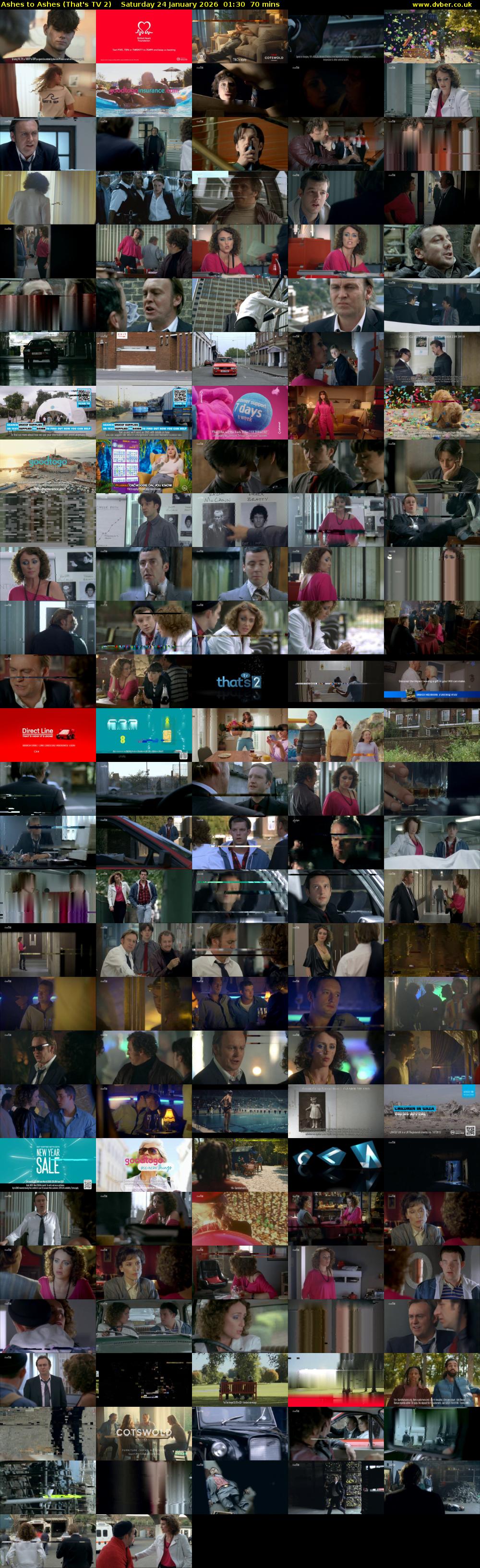 Ashes to Ashes (That's TV 2) Saturday 24 January 2026 01:30 - 02:40