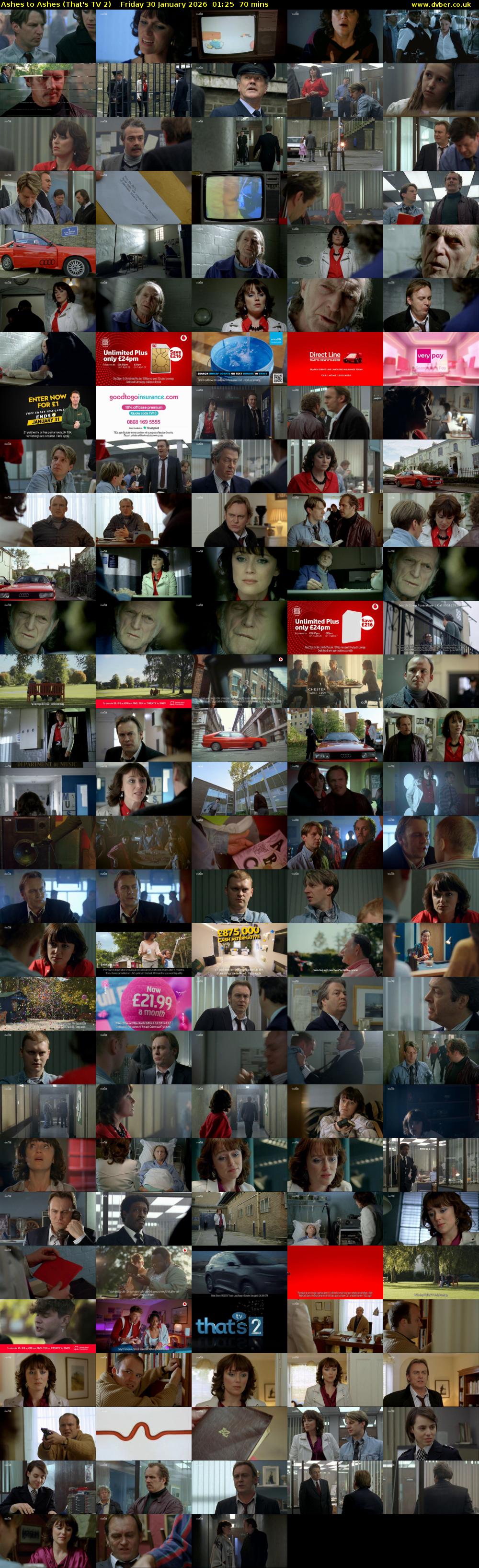 Ashes to Ashes (That's TV 2) Friday 30 January 2026 01:25 - 02:35