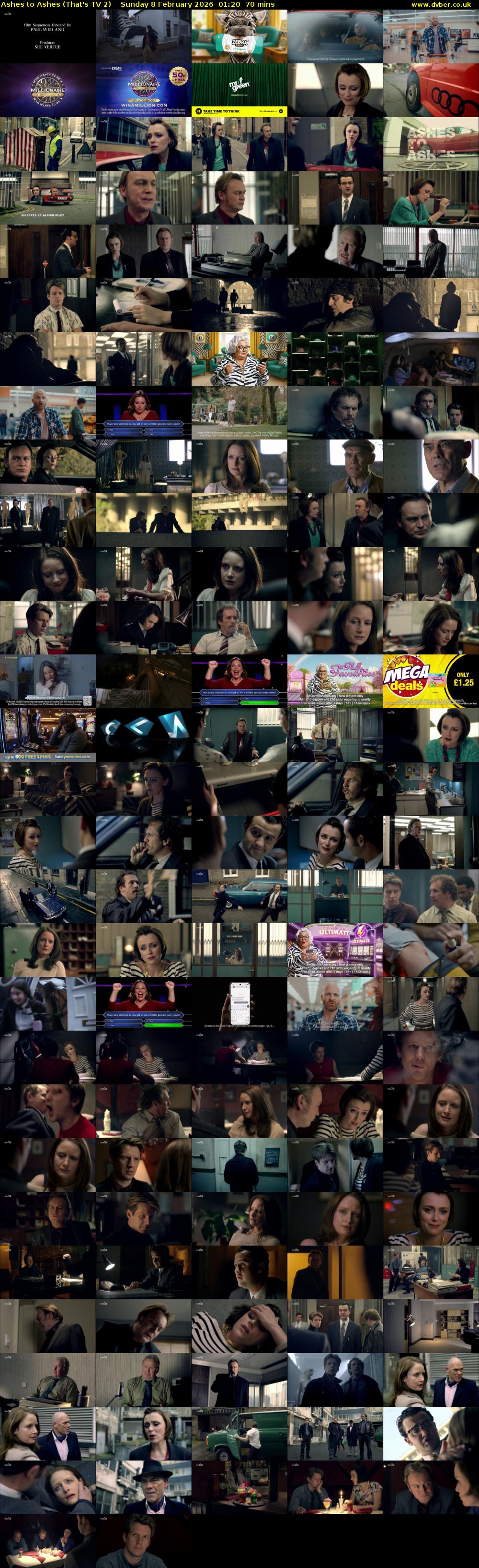 Ashes to Ashes (That's TV 2) Sunday 8 February 2026 01:20 - 02:30