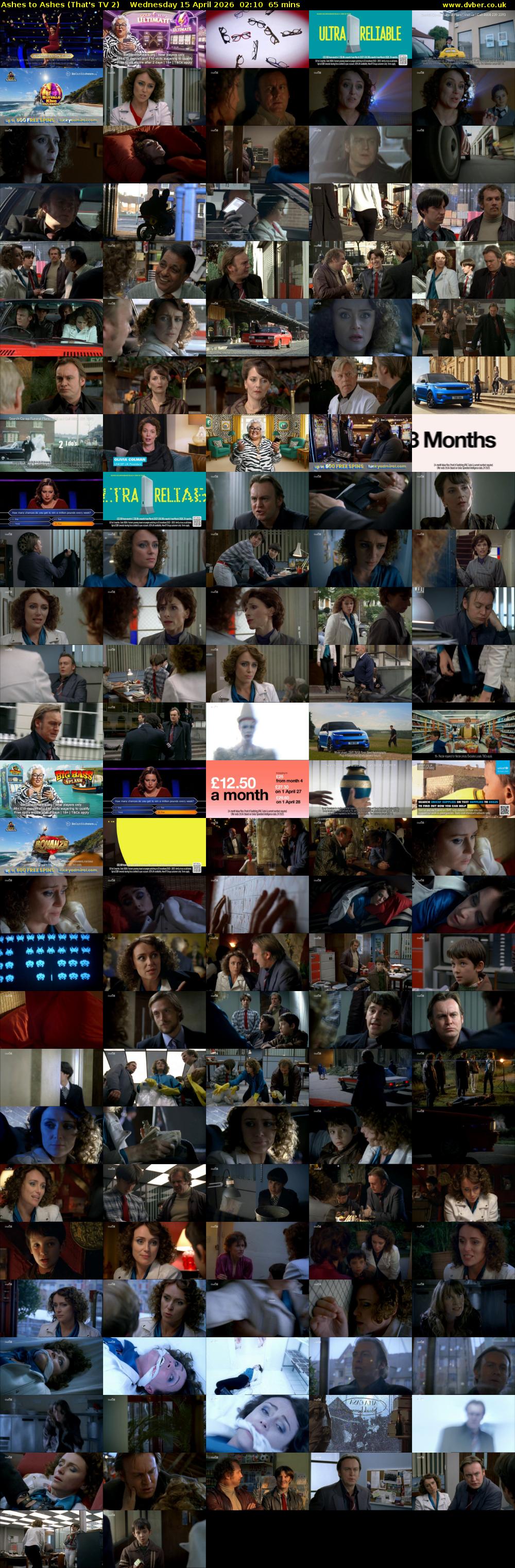 Ashes to Ashes (That's TV 2) Wednesday 15 April 2026 02:10 - 03:15